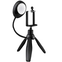 Earldom ET-ZP15 Mini tripod, With light, Black - 40181