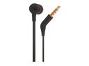 JBL Harman T210 In-ear headphones Corded (1075100) Black Headset