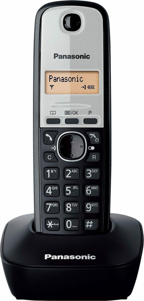 Panasonic KX-TG1611 Ασύρματο Τηλέφωνο Ασημί