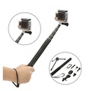 Selfie Stick Monopod Bluetooth LEDISTAR LDX-808 Suit για GoPro, Φωτογραφικές Μηχανές και Κινητά Τηλέφωνα. Πτυσσόμενο Μαύρο (Μήκος Κονταριού 36cm, Μήκος Ανοίγματος 110cm)