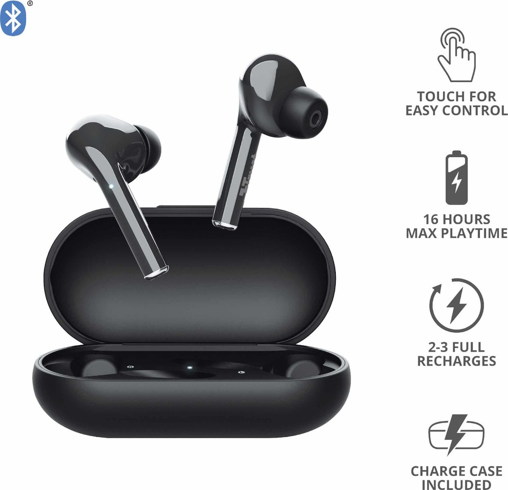 Trust Nika Touch Bluetooth Wireless Earphones - black (TRS23554)