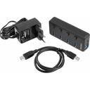 Natec Mantis 4-Port USB 3.0 Hub Carbon NHU-1557