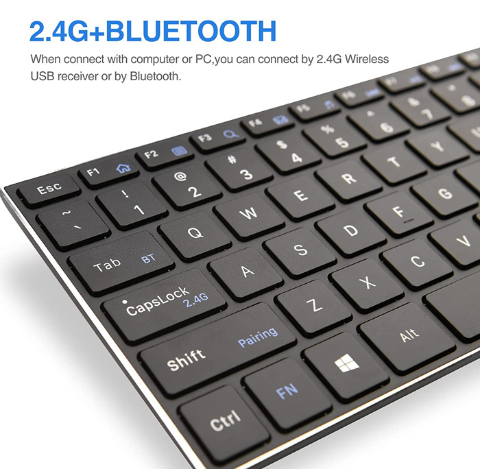 Riitek RT721 Ασύρματο Πληκτρολόγιο με Touchpad