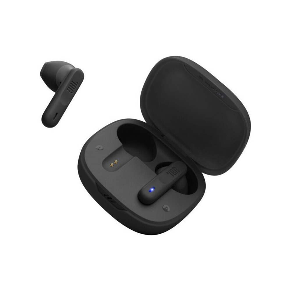 JBL Wave Flex Earbud Bluetooth Handsfree Ακουστικά με Θήκη Φόρτισης Μαύρα