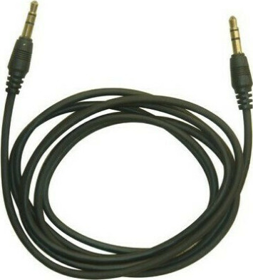Aculine Καλώδιο 3.5mm male - 3.5mm male Μαύρο 2m (AU-003)