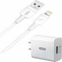 XO L36 Φορτιστής με Θύρα USB-A και Καλώδιο Lightning