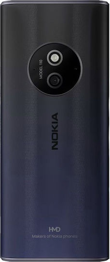 Nokia 110 (2024) Dual SIM Κινητό με Κουμπιά (Ελληνικό Μενού) Μαύρο