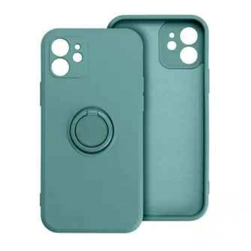 Θήκη Σιλικόνης Με Ring Xiaomi Redmi 13C 4G Σκούρο - Πράσινο