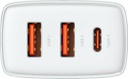 Baseus Φορτιστής Χωρίς Καλώδιο με 2 Θύρες USB-A και Θύρα USB-C 30W Power Delivery Λευκός (Compact 2U+C)