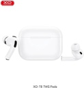 XO T8 In-ear Bluetooth Handsfree Ακουστικά με Αντοχή στον Ιδρώτα και Θήκη Φόρτισης Λευκά