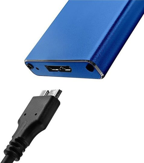 Savio Θήκη για Σκληρό Δίσκο M.2 SATA III NVME με σύνδεση Type-C σε Γκρι χρώμα