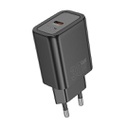 Hoco Φορτιστής Χωρίς Καλώδιο με Θύρα USB-A και Θύρα USB-C 20W Power Delivery Λευκός