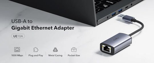 Cudy UE10A Αντάπτορας Δικτύου USB με Ενσύρματη Σύνδεση Ethernet