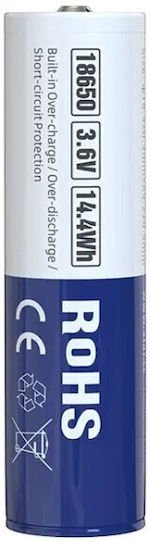 XTAR Επαναφορτιζόμενη Μπαταρία 18650 Li-ion 4000mAh 3.6V 1τμχ