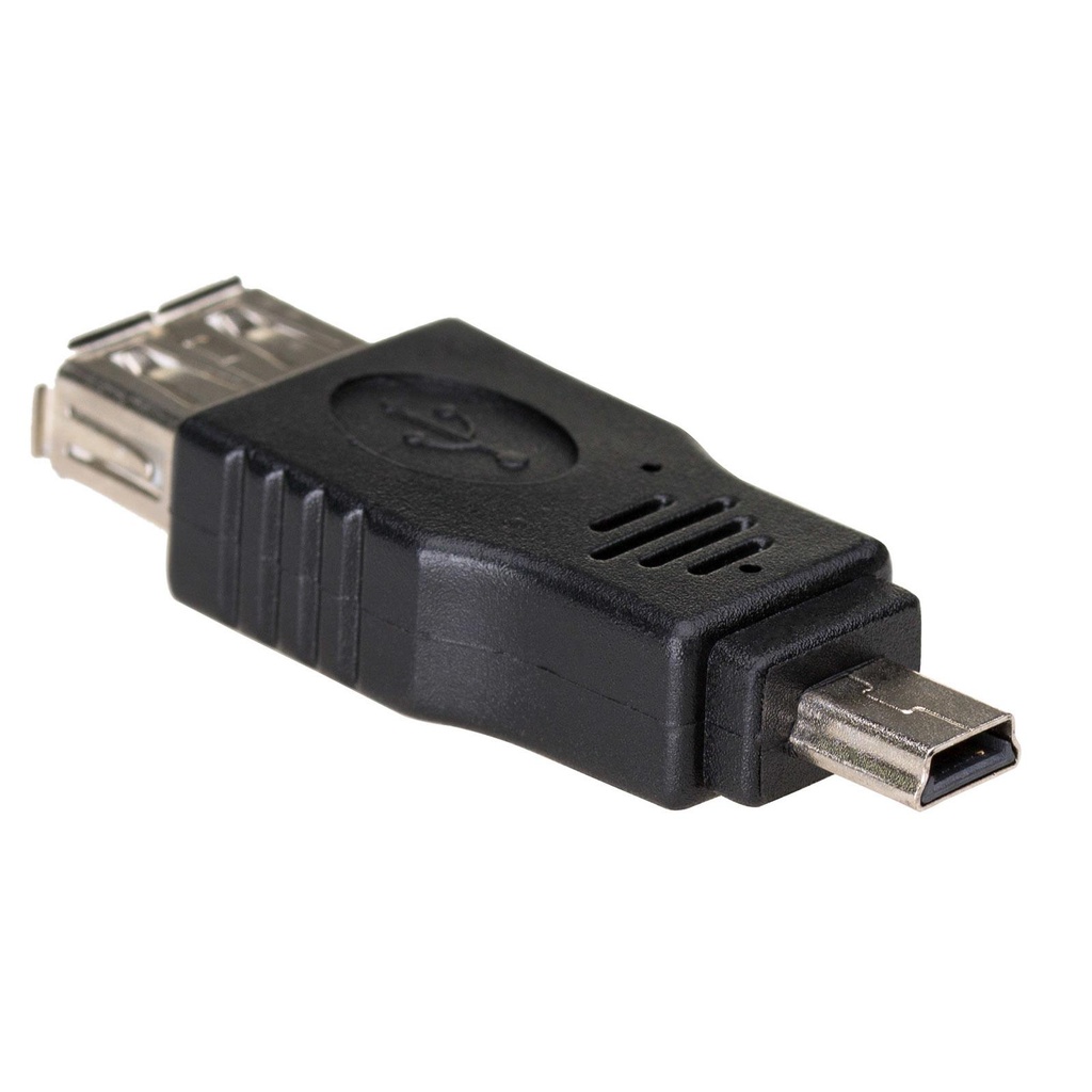 Akyga Adapter AK-AD-07 USB-AF/miniUSB-B (5-pin) USB A USB mini B 5-pin Black
