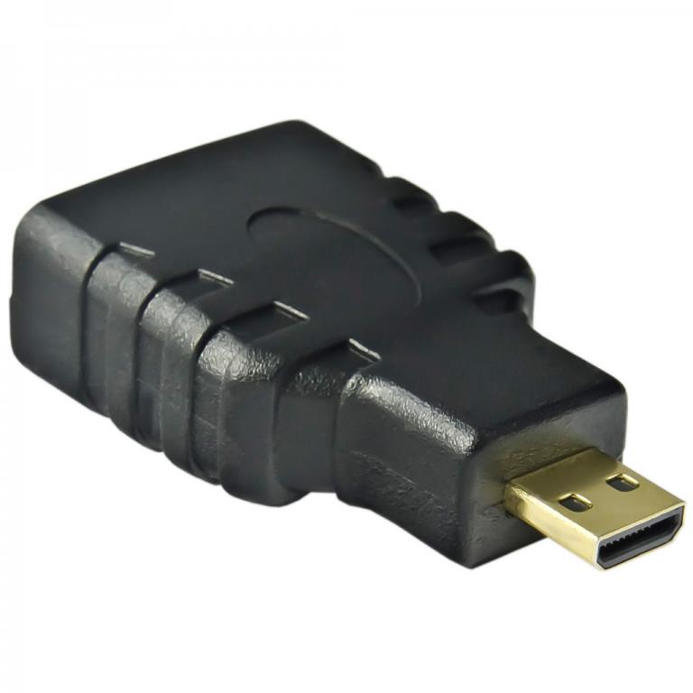 Akyga AK-AD-10 video cable adapter HDMI Type A (Standard) HDMI Type D (Micro) Black,Gold