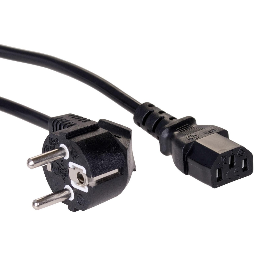 Akyga AK-PC-06A power cable Black 3 m CEE7/7 IEC C13