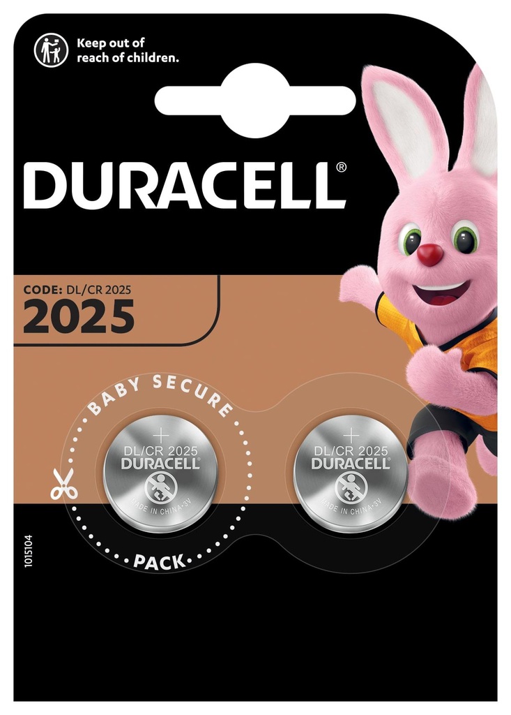 Duracell Specialties - Electronics batteries 2025 2PK Single-use battery CR2025 Lithium
