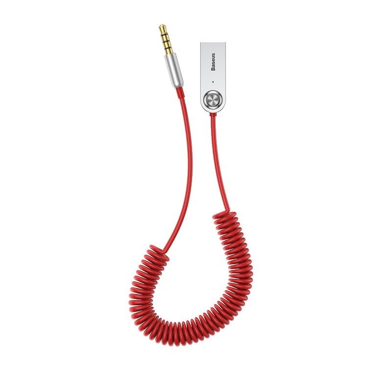 BASEUS BA01 Wireless Bluetooth Transmitter Stereo Audio Music Dongle Adapter Cable USB Plug - Red