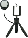 Earldom ET-ZP15 Mini tripod, With light, Black - 40181