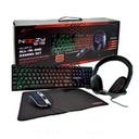 Gaming Set Noozy GS-100 που αποτελείται από Gaming Ακουστικά με Μικρόφωνο, 4D Ποντίκι, LED Πληκτρολόγιο και Mousepad