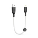 XO NB247 USB-A to Lightning Cable Μαύρο 0.25m