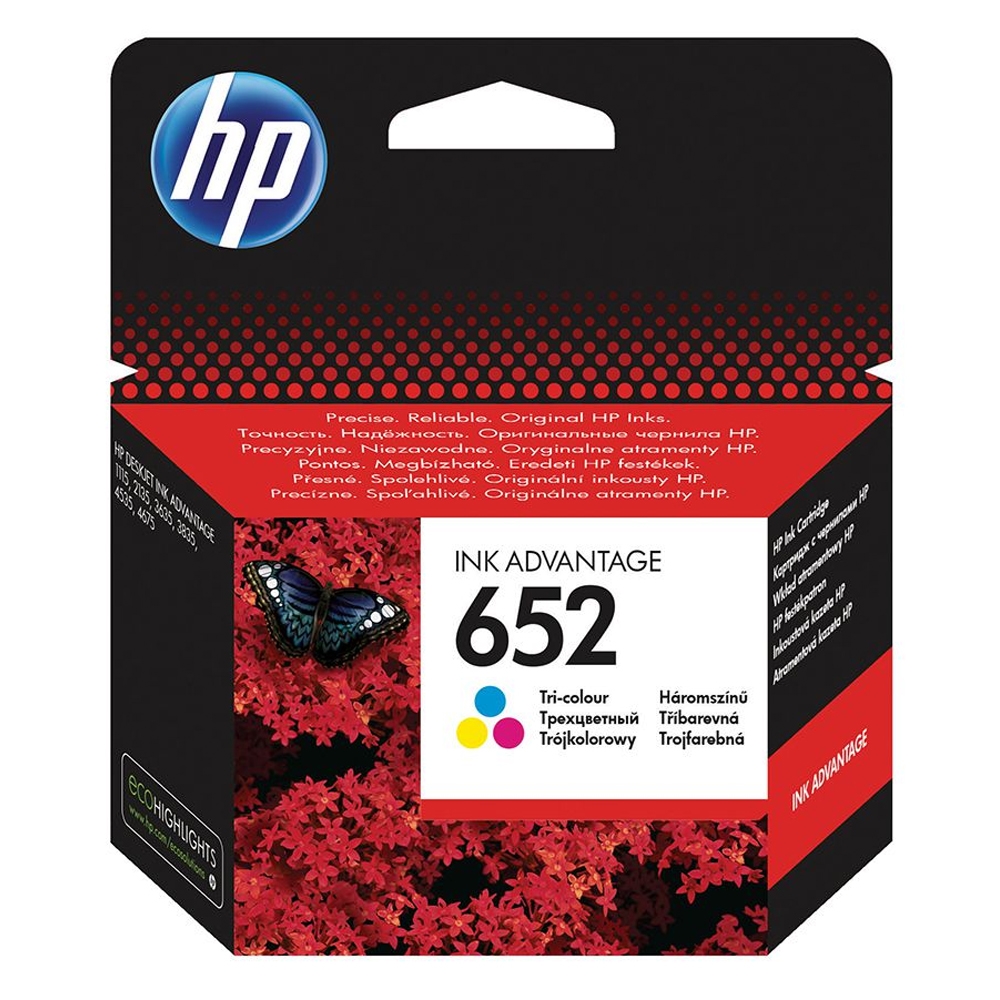 Μελάνι HP 652 Tri-Colour F6V24AE