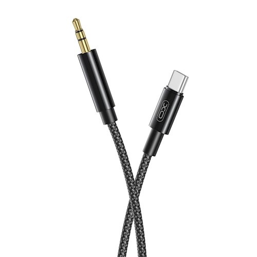 XO cable audio NB-R211B USB-C – jack 3,5mm 1,0 m black