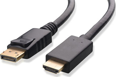 Powertech Cable DisplayPort male - HDMI male 1m (CAB-DP026)