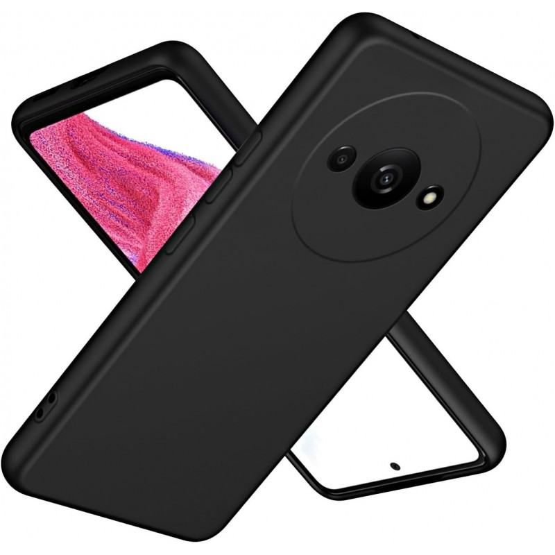 Θήκη Σιλικόνης Xiaomi Redmi A3 / Poco C61 Μαύρο