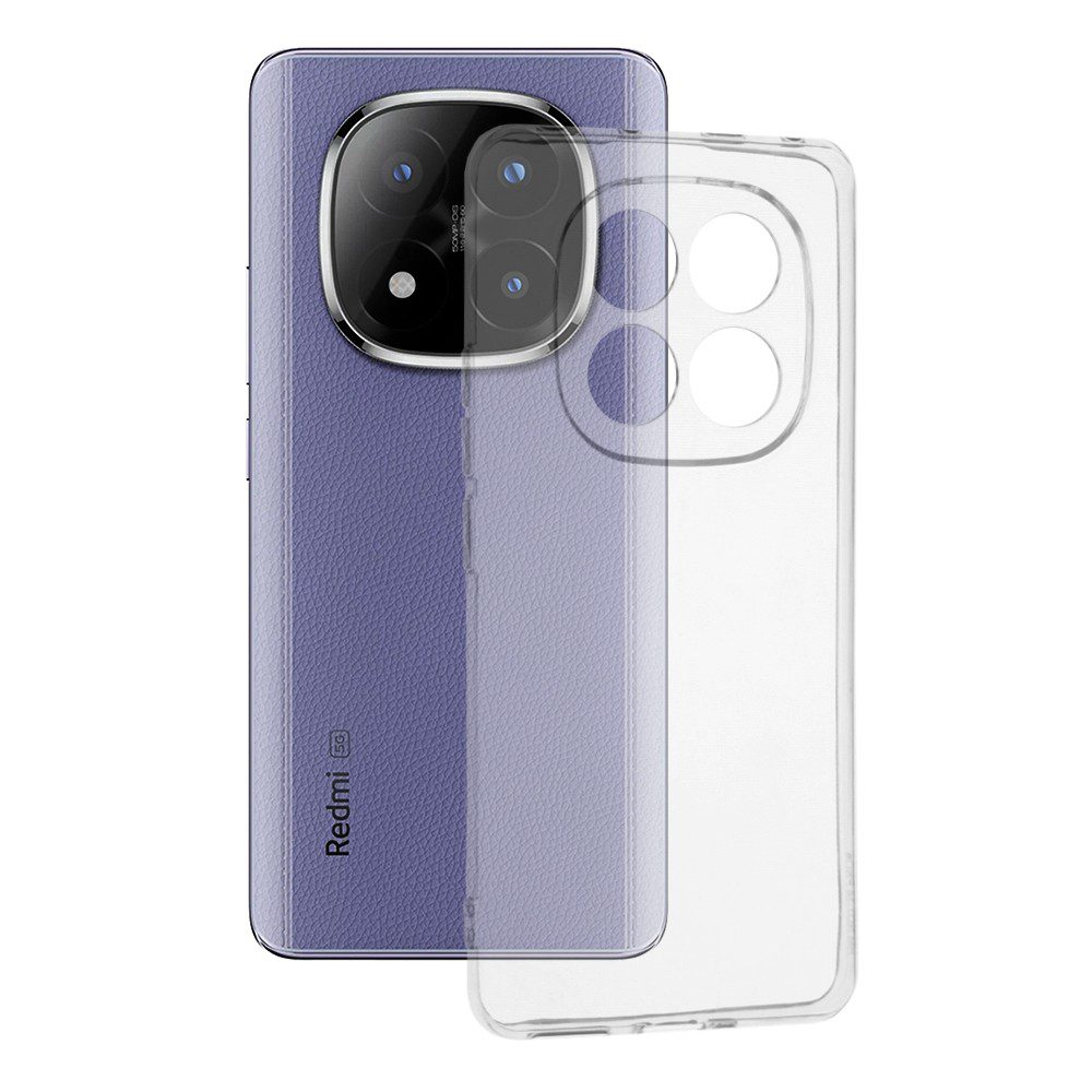 Θήκη Σιλικόνης Xiaomi Redmi Note 14 Pro 5G Διάφανη