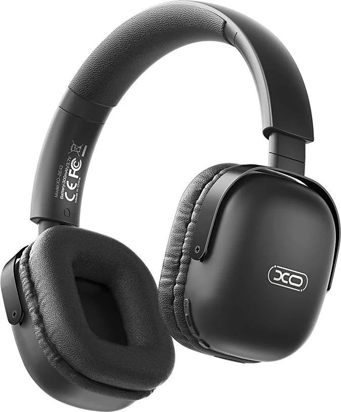 XO BE42 Scarlet Μεταλλικά Αναδιπλούμενα Ακουστικά Bluetooth (Μαύρο)