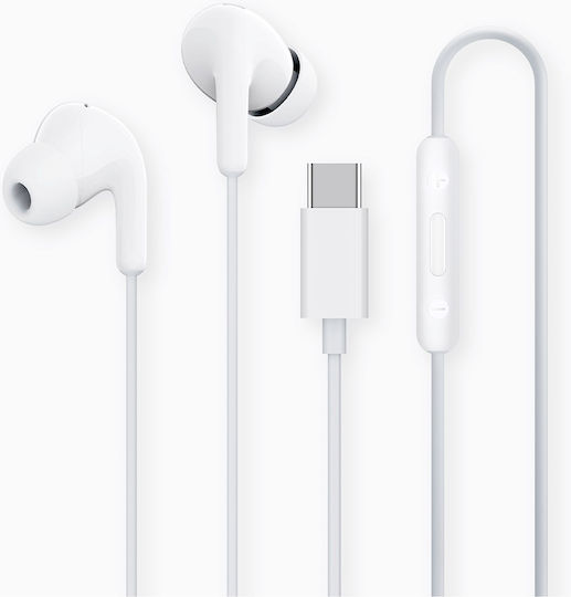 Xiaomi Earphones In-ear Handsfree Ακουστικά με Βύσμα USB-C Λευκό