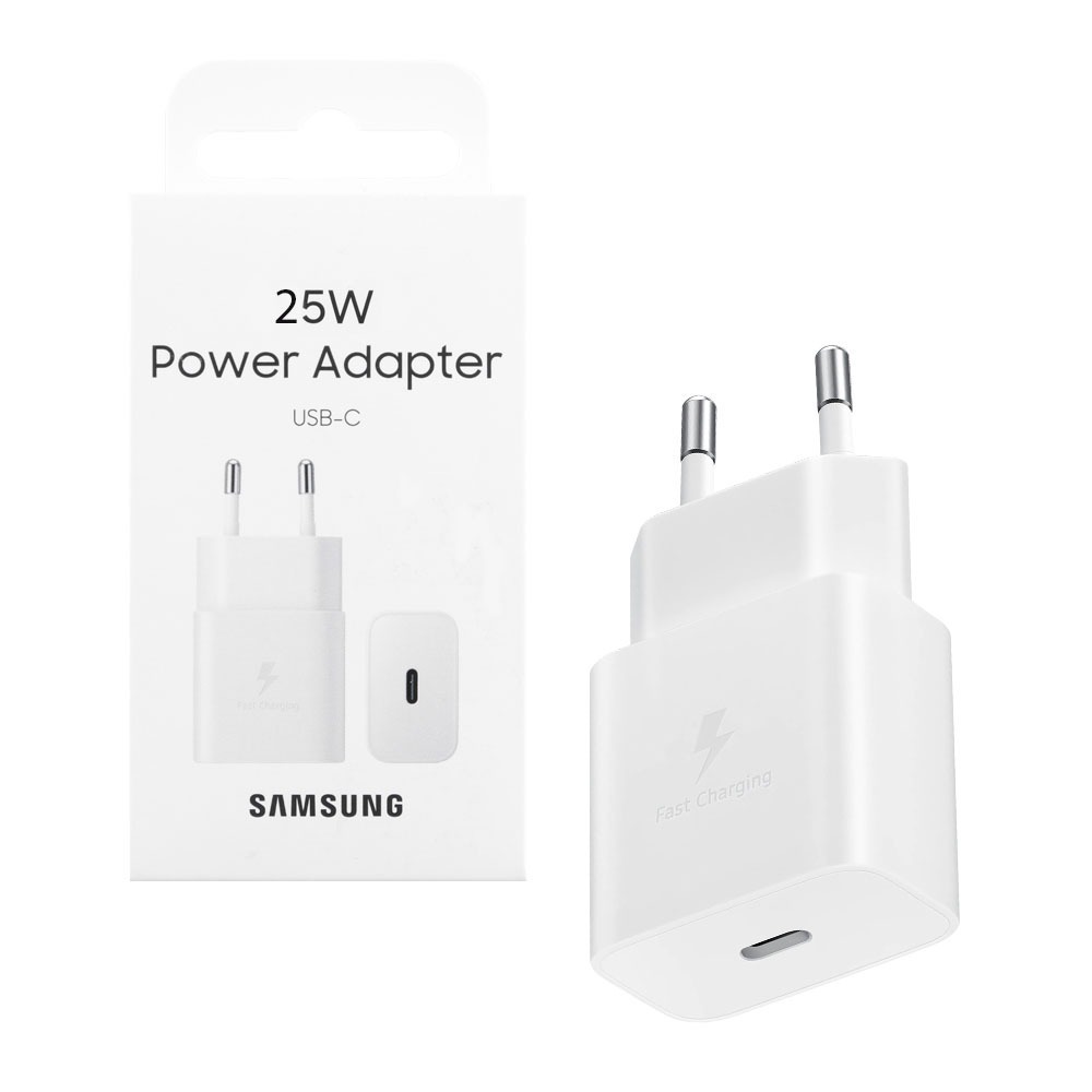 Samsung Φορτιστής Χωρίς Καλώδιο GaN με Θύρα USB-C 25W Power Delivery Λευκός (EP-T2510N)