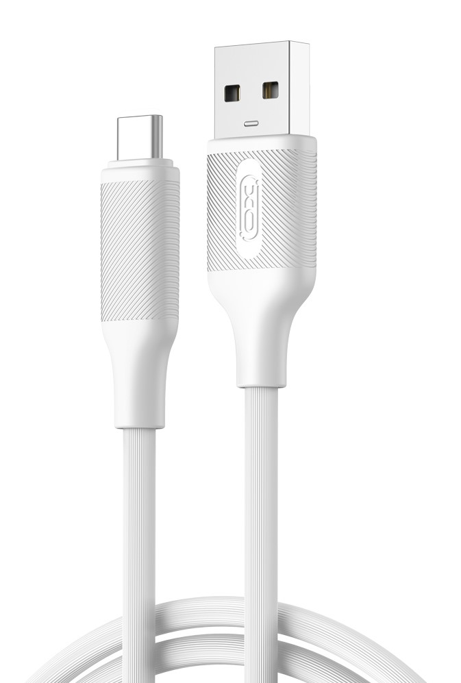 XO NB302 USB 2.0 Cable USB-C male - USB-A Λευκό 1m