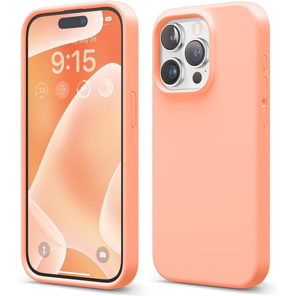 Θήκη Σιλικόνης Soft 2.0 mm Για Apple iPhone 15 Pro 5G 6,1" Κοραλλί