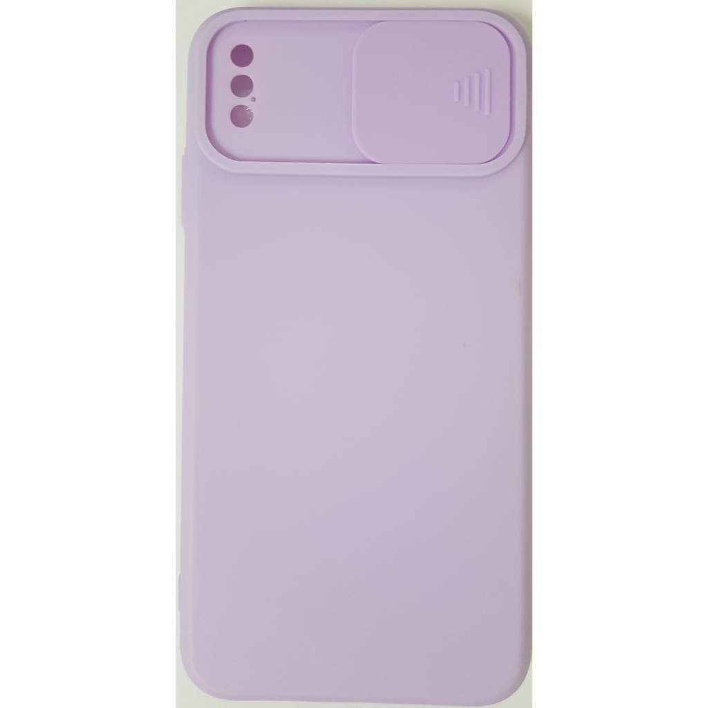 Θήκη Σιλικόνης Matt 1,5 mm Με Προστασία Κάμερας Για Apple iPhone XS Max Μωβ