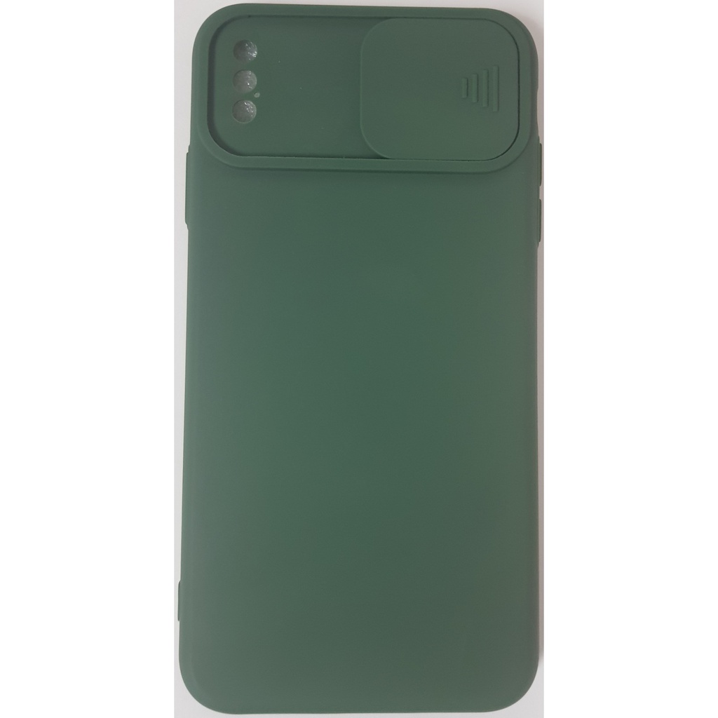 Oem Θήκη Σιλικόνης Matt 1,5 mm Με Προστασία Κάμερας Για Apple iPhone X/XS  Πράσινο