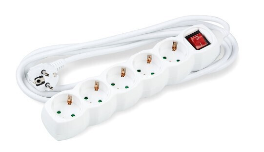Technik Πολύπριζο 5 Θέσεων με Διακόπτη και Καλώδιο 1.5m