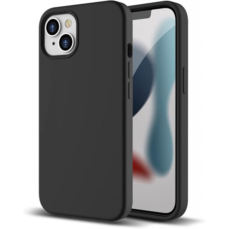 Θήκη Σιλικόνης για Apple iPhone 13 Μαύρο