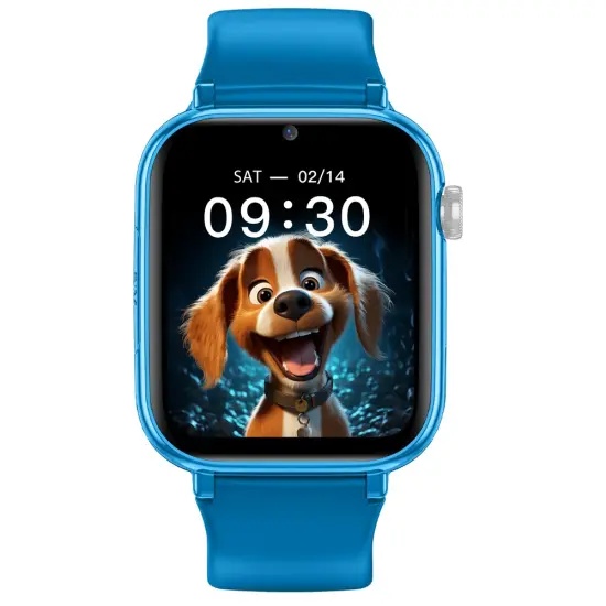 Smartwatch Maxcom FW59 Kiddo 4G GPS IP65 670mAh με 1.85” IPS 20mm Silicon Band και SOS Button Μπλέ με Δυνατότητα Κλήσεων ANTIKATASTASI