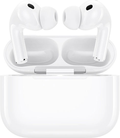 XO T8 In-ear Bluetooth Handsfree Ακουστικά με Αντοχή στον Ιδρώτα και Θήκη Φόρτισης Λευκά