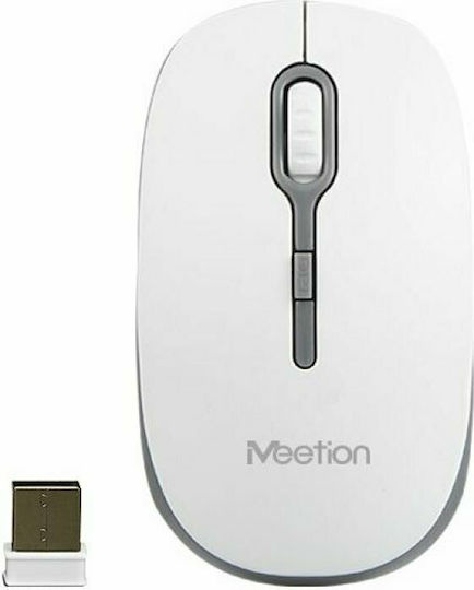 Meetion MT-R547 Ασύρματο Ποντίκι Λευκό