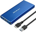 Qoltec Θήκη για Σκληρό Δίσκο M.2 SATA III με σύνδεση USB 3.0 σε Μπλε