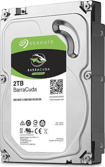 Seagate Barracuda 2TB HDD Σκληρός Δίσκος 3.5" SATA III 7200rpm με 256MB Cache για Desktop ST2000DM008