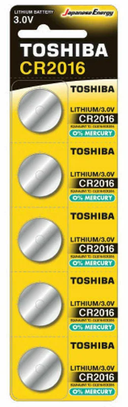 TOSHIBA CR2016 3V 80mAh ΜΠΑΤΑΡΙΑ ΛΙΘΙΟΥ 1TEM