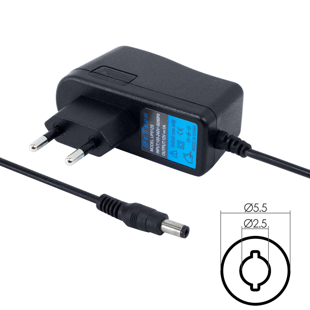 DeTech Network Charger Adapter 24V/ 2.0A 5.5*2.5
