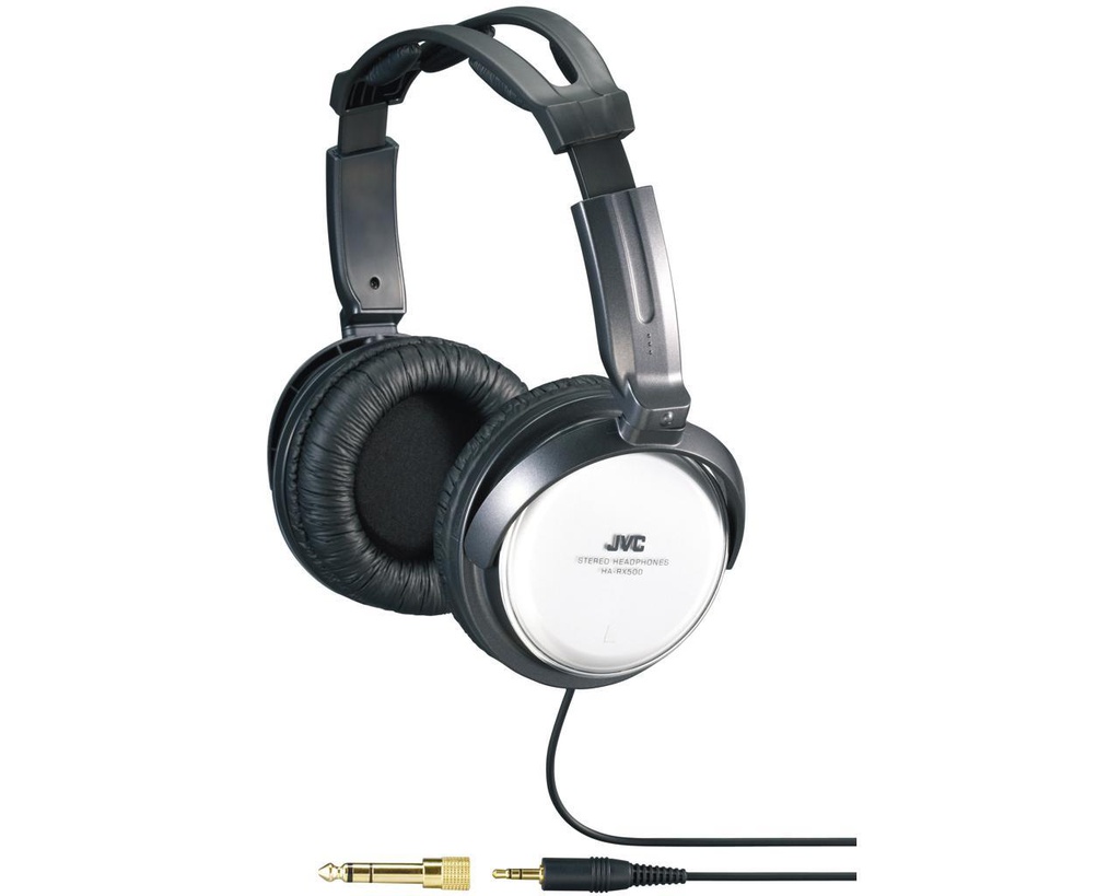 JVC HA-RX500-E Headphones Head-band 3.5 mm connector Black, White