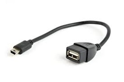[8716309075855] Cablexpert OTG mini USB-B male - USB-A female (A-OTG-AFBM-002)