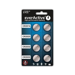everActive lithium battery 4 x CR2032, 2 x CR2025, 2 x CR2016
